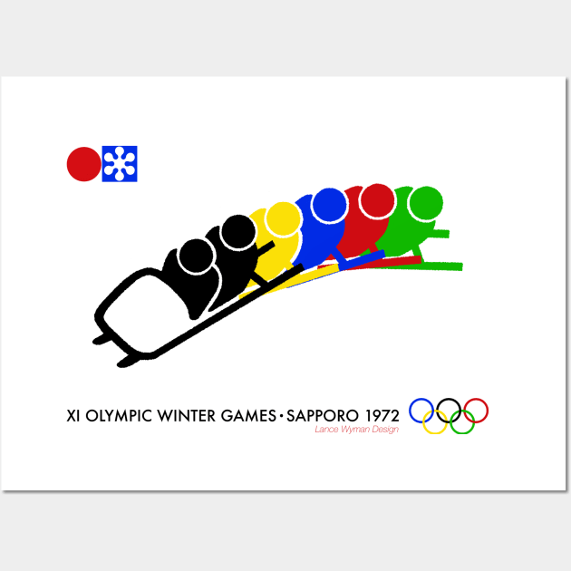 Sapporo Bobsledding (1972) Wall Art by Scum & Villainy